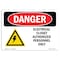 Signmission OSHA Danger Sign, 7" Height, 10" Width, Rigid Plastic, Electrical Closet Authorized, Landscape OS-DS-P-710-L-1923 - alternate 1